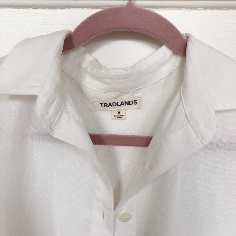 Tradlands Box Top Salt Tencel Linen - Picture 5 of 7